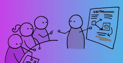 Cartoon depicting a lesson