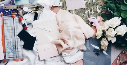 A busy selection of craft materials