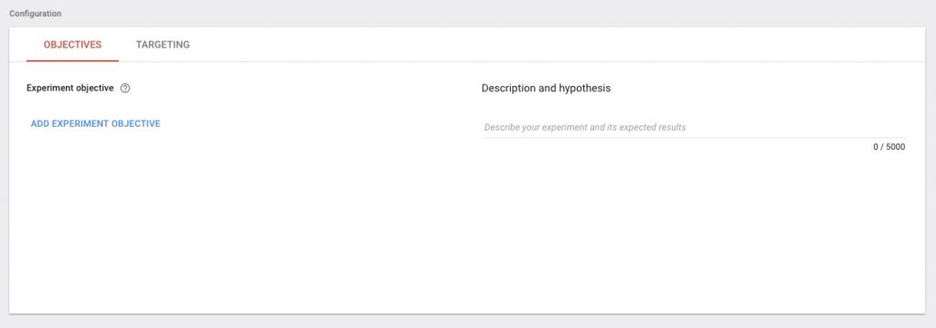Google Optimize - Objectives