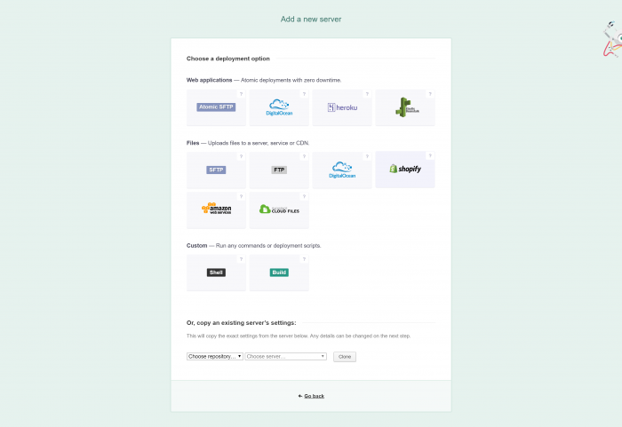 Connect Servers to Deploybot