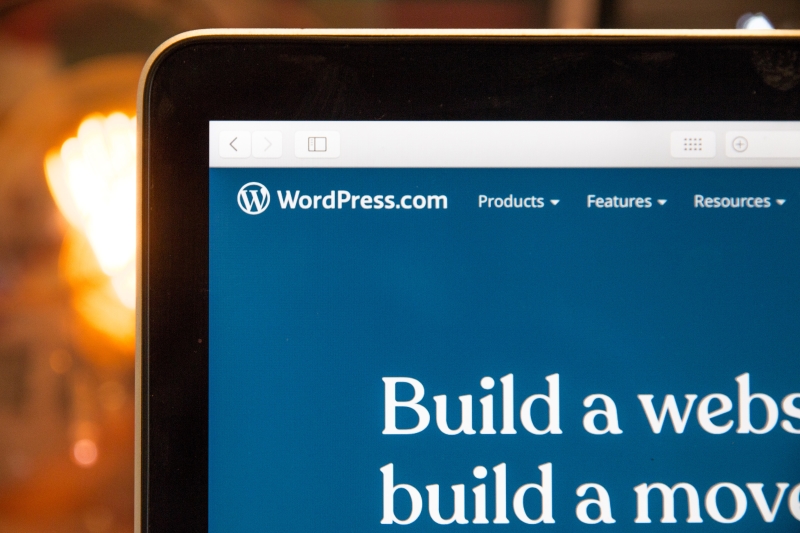 wordpress tab open on screen