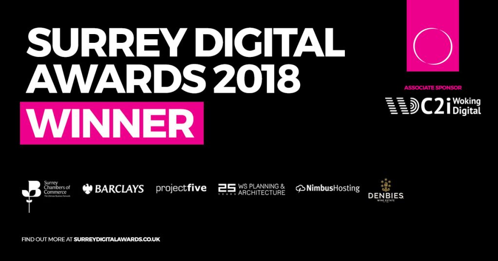 Surrey Digital Awards 2018 Winner