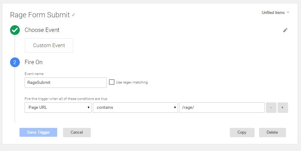 Google Tag Manager Trigger 